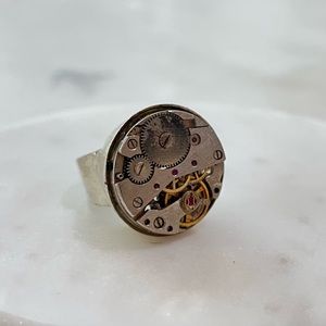 Steam Punk Watch Mechanical Ring